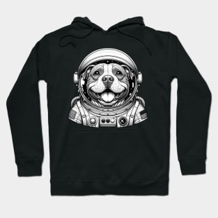 Pit Bull Dog Astronaut Hoodie